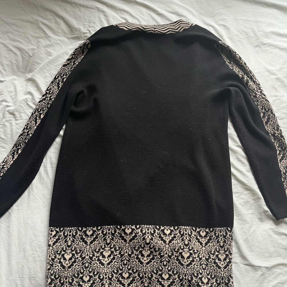 Chicos Black Cardigan With Pattern - image 6